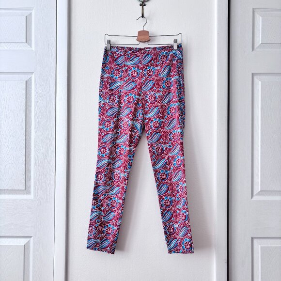 Veronica Beard Honolulu Skinny Cropped Linen Blend Pants - Picture 4 of 8